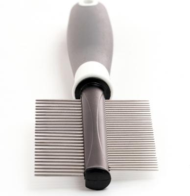 Show full view: Precious Tails Double Sided Metal Pin Dog & Cat Comb, Gray White slide 5 of 10