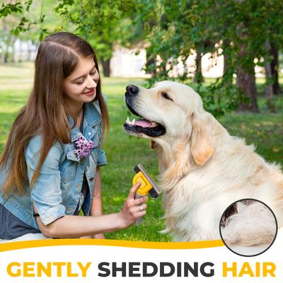 Show full view: Precious Tails Dematting Undercoat Rake Dog & Cat Deshedding Tool, Gray White slide 7 of 10