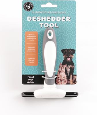 Show full view: Precious Tails Dematting Undercoat Rake Dog & Cat Deshedding Tool, Gray White slide 5 of 10