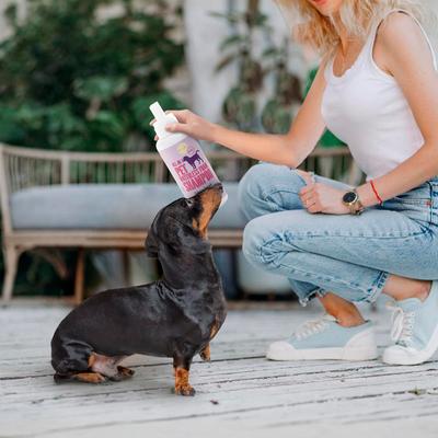 Show full view: Precious Tails 2-in-1 Calming Waterless Shampoo Dog Grooming Foam, Lavender Scented slide 2 of 6