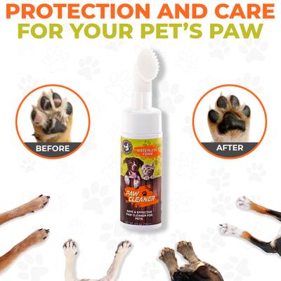 Show full view: Precious Tails Waterless Foaming Dog Paw Cleaner with Silicone Brush slide 7 of 9