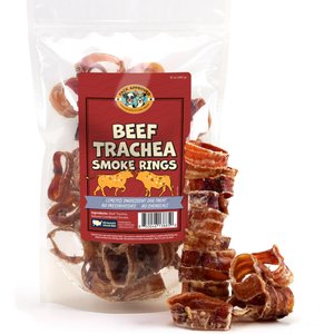 Pack Approved Beef Trachea Smoke Ring Dog Chews, 10-oz pack