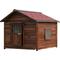 Show in main carousel: KZLAA Solid Pine Wood Dog House, Red Wood, XX-Large slide 9 of 11
