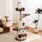 Show in main carousel: KZLAA 54.7-in Solid Wood Cat Tree & Condo, Brown slide 3 of 10