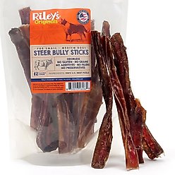 Riley's Steer 5 to 6-in Bully Sticks Dog Chews, 12 count