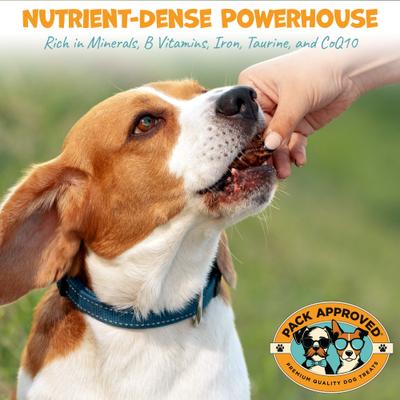 Show full view: Pack Approved Beef Heart Dehydrated Dog Treats, 3.5-oz pack slide 5 of 8