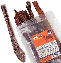Riley's Steer 12-in Bully Sticks Dog Chews, 5 count