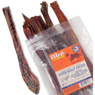 Riley's Riley's Steer 12-in Bully Sticks Dog Chews, 5 count
