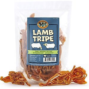 Pack Approved Lamb Tripe Dehydrated Dog Treats, 10-oz pack