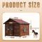 Show in main carousel: KZLAA Solid Pine Wood Dog House, Red Wood, XX-Large slide 2 of 11