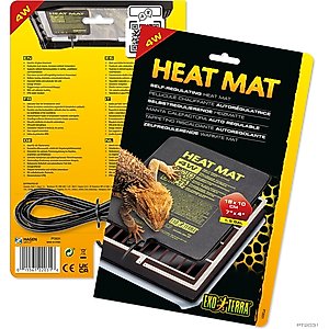 EXO TERRA Ultra Thin Terrarium Substrate Heat Mat, 4 watts - Chewy.com