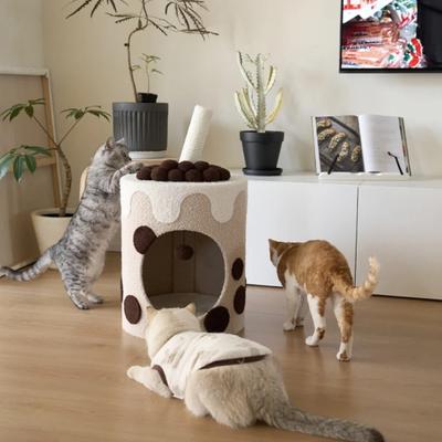 Show full view: Happy & Polly Boba Tea Cup Orthopedic Removable Cushion Cat Bed slide 6 of 12
