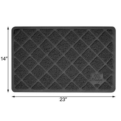 Show full view: Niubya Premium Cat Litter Mat, Black, 23 x 14-in slide 8 of 10