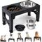 Show in main carousel: Heeyoo Elevated Dog Bowl Set, 3 bowls, 5-cup, Black slide 1 of 9