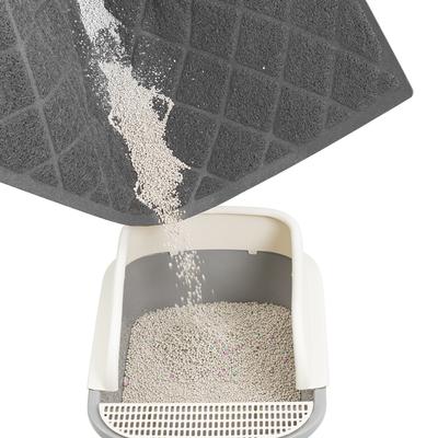 Show full view: Niubya Premium Cat Litter Mat, Dark Grey, 35 x 23-in slide 4 of 10