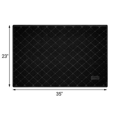 Show full view: Niubya Premium Cat Litter Mat, Black, 35 x 23-in slide 8 of 10