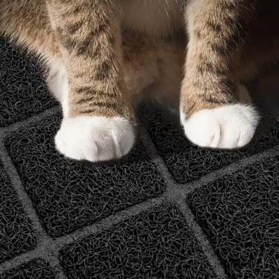Show full view: Niubya Premium Cat Litter Mat, Black, 23 x 14-in slide 5 of 10