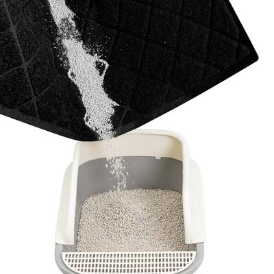 Show full view: Niubya Premium Cat Litter Mat, Black, 23 x 14-in slide 4 of 10