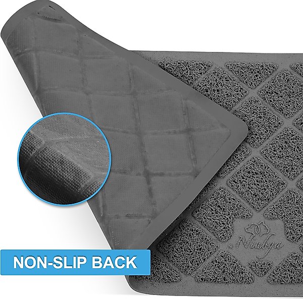 Show full view: Niubya Premium Cat Litter Mat, Dark Grey, 23 x 14-in slide 5 of 9