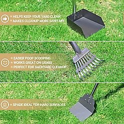 Heeyoo Stainless Steel Spade Poop Scooper Set, Stainless Steel slide 2 of 7