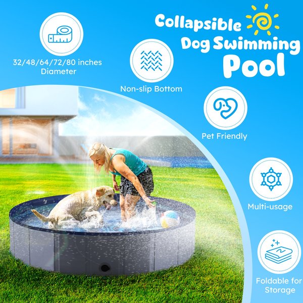 Niubya Collapsible Dog Swimming Pool