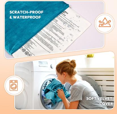 Show full view: Niubya Dog & Cat Heating Pad with Removable Cover, Lake Blue, Medium slide 7 of 10