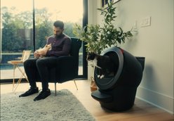 Whisker Litter-Robot 4 LitterHopper Cat Litter Refill System, Black slide 2 of 5