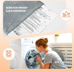 Niubya Dog & Cat Heating Pad with Removable Cover, Grey, Medium slide 2 of 8