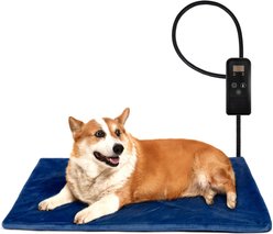 Niubya Dog & Cat Heating Pad with Removable Cover, Navy, Medium slide 1 of 7