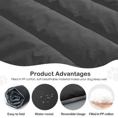 Show full view: Heeyoo Outdoor Foldable Dog Bed, Black, Large slide 3 of 7