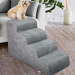 Niubya High Density Foam Dog Stairs, Grey, 4 steps slide 2 of 6