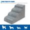 Show in main carousel: Niubya High Density Foam Dog Stairs, Grey, 4 steps slide 2 of 8