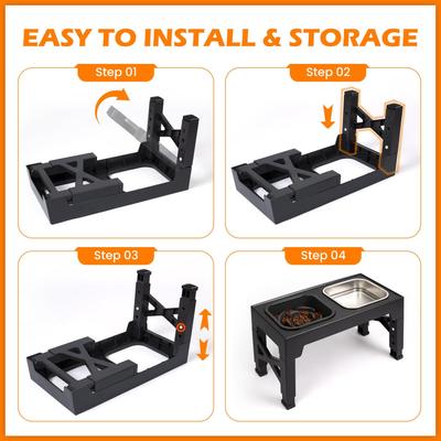 Show full view: Heeyoo Elevated Dog Bowl Set, 2 bowls, 5-cup, Black slide 7 of 8