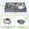 Show in main carousel: Heeyoo Elevated Dog Bowl Set, 3 bowls, 5-cup, Grey slide 5 of 9