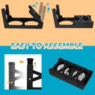 Show full view: Niubya Elevated Dog Bowl Set, 5-cup, Black slide 7 of 7