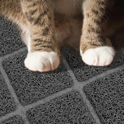 Show full view: Niubya Premium Cat Litter Mat, Dark Grey, 35 x 23-in slide 5 of 10