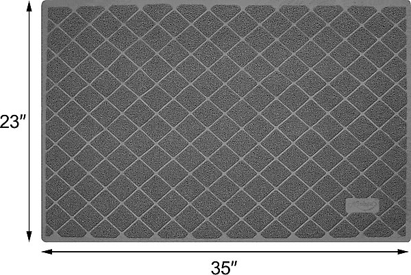 Show full view: Niubya Premium Cat Litter Mat, Dark Grey, 35 x 23-in slide 7 of 9