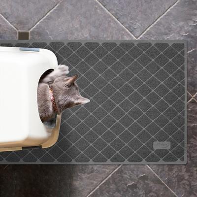 Show full view: Niubya Premium Cat Litter Mat, Dark Grey, 35 x 23-in slide 3 of 10