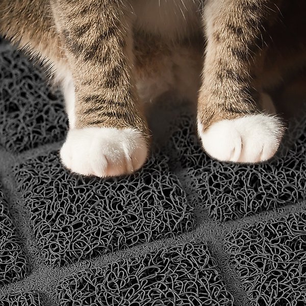 Show full view: Niubya Premium Cat Litter Mat, Dark Grey, 23 x 14-in slide 4 of 9
