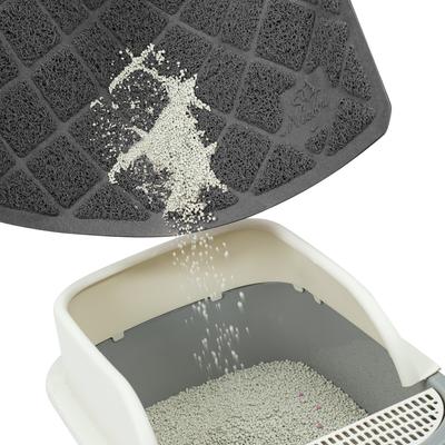 Show full view: Niubya Premium Cat Litter Mat, Dark Grey, 23 x 14-in slide 3 of 9