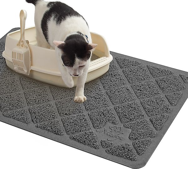 Show full view: Niubya Premium Cat Litter Mat, Dark Grey, 23 x 14-in slide 1 of 9