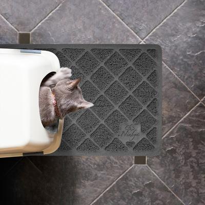 Show full view: Niubya Premium Cat Litter Mat, Dark Grey, 23 x 14-in slide 2 of 9