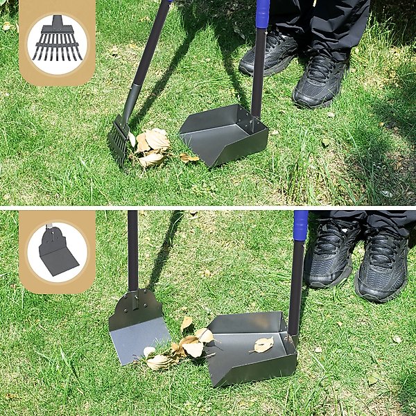 Show full view: Heeyoo Stainless Steel Spade Poop Scooper Set, Blue slide 5 of 7