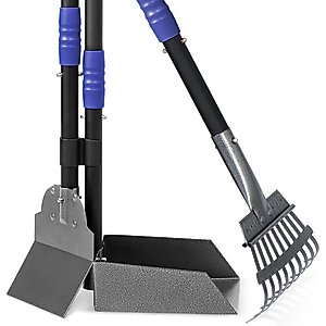 Niubya Dog Stainless Steel Rake Pooper Scooper Set