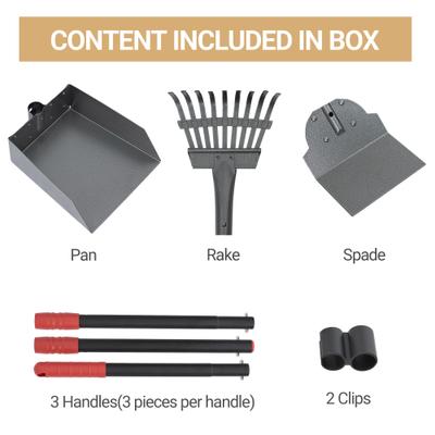 Show full view: Heeyoo Stainless Steel Spade Poop Scooper Set, Red slide 8 of 8