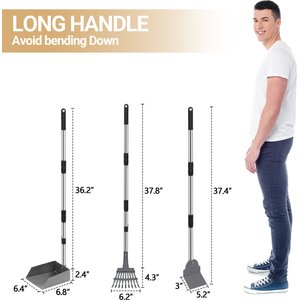 Heeyoo Stainless Steel Spade Poop Scooper Set, Stainless Steel