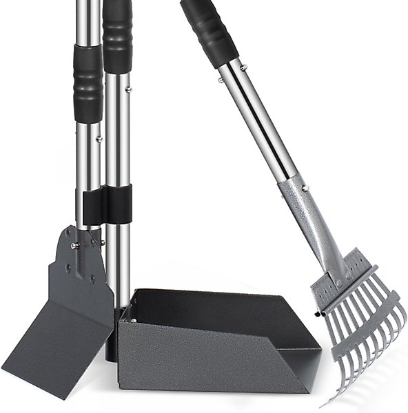 Show full view: Heeyoo Stainless Steel Spade Poop Scooper Set, Stainless Steel slide 1 of 7