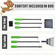 Show in main carousel: Niubya Dog Stainless Steel Rake Pooper Scooper Set, Silver & Green slide 6 of 8