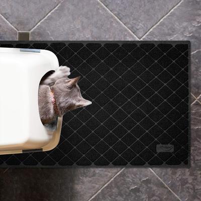 Show full view: Niubya Premium Cat Litter Mat, Black, 23 x 14-in slide 3 of 10