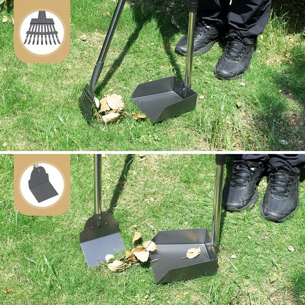 Show full view: Heeyoo Stainless Steel Spade Poop Scooper Set, Stainless Steel slide 6 of 7